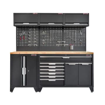 Gereedschapskasten set wandlengte 204 cm. lage tweedeurs, Ophalen of Verzenden, Nieuw