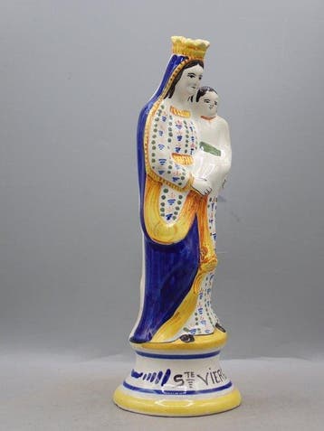 Henriot Quimper - Figuur - Ste. Vierge - Keramiek
