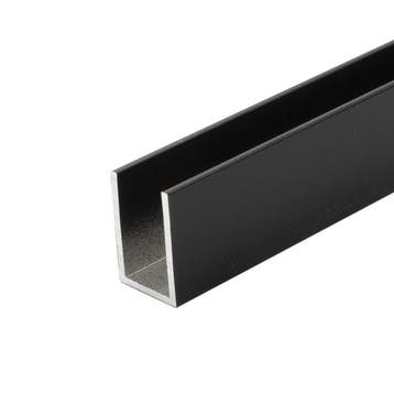 Aluminium U-profiel 40x20x40x2-Zwart-5000 mm, Maison & Meubles, Salle de bain | Salle de bain complète, Verzenden