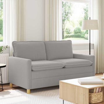 vidaXL bank / zetel Lichtgrijs 156 x 81 x 87,5 cm Stof, Verzenden, Nieuw