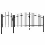 vidaXL Tuinpoort Woerden staal 1x4m zwart, Tuin en Terras, Verzenden, Nieuw