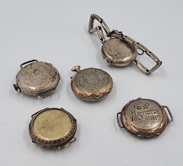 Pièces dhorlogerie (5) - Remontoir - - Argent 800 -