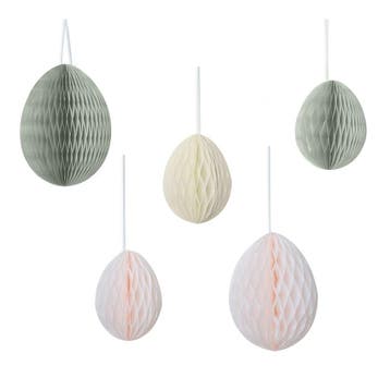 Pasen Hangdecoratie Eiren 12cm 5st, Verzenden, Nieuw