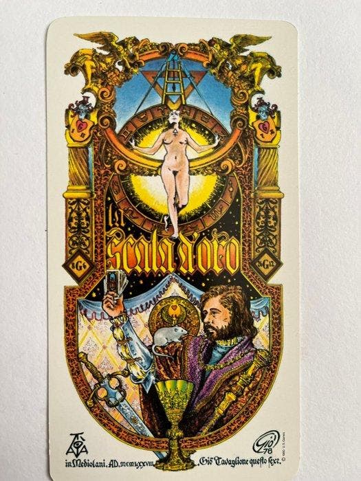 Tavaglione Scale doro-1979 - Speelkaarten - tarocchi -, Antiquités & Art, Antiquités | Livres & Manuscrits