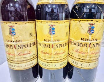 1964, 1970 & 1973 Martínez Lacuesta - Rioja Reserva Especial, Nieuw