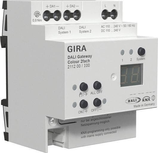 Gira DALI Gateway KNX Sécurisé 2-Canaux Rail DIN - 211200, Doe-het-zelf en Bouw, Bouwverlichting, Verzenden