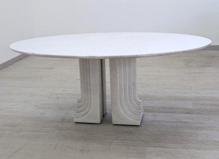 Carlo Scarpa - Table à manger - Samo éd. Simon - Marbre, Antiek en Kunst, Kunst | Designobjecten