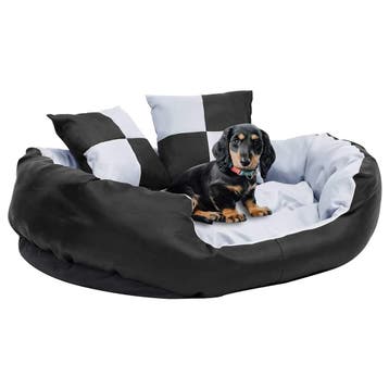 vidaXL Hondenkussen omkeerbaar en wasbaar 85x70x20 cm grijs, Verzenden, Nieuw