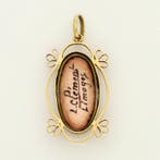 Pendentif - 18 carats Or jaune, Émail - L. Clément - Limoges