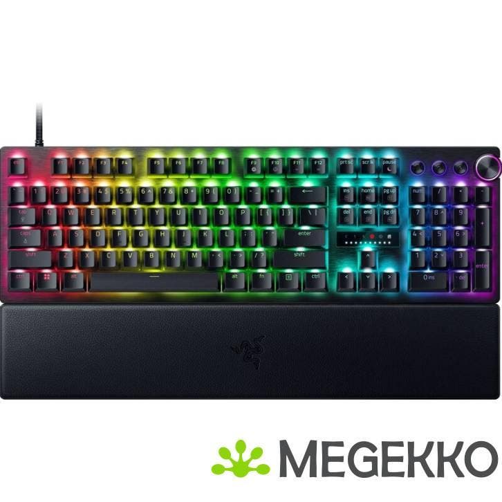Razer Huntsman V3 Pro Zwart - Razer Linear Optical, Computers en Software, Toetsenborden, Nieuw, Verzenden
