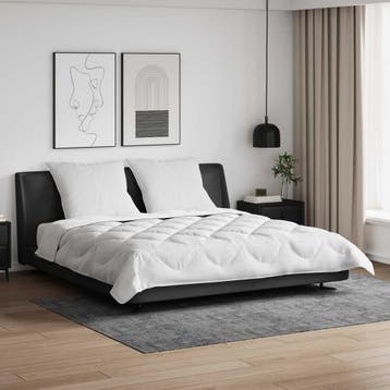 vidaXL Dekbed met kussen 3 st Wit Microvezel, Verzenden