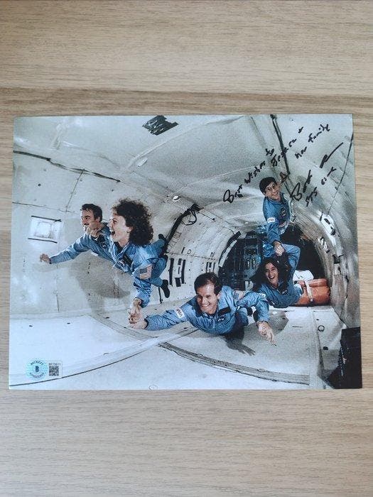 Astronaut Bob Cenker - STS-51-L Space Shuttle-missie -, Antiek en Kunst, Antiek | Wandborden en Tegels