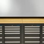 Datona Werkbank PRO - bamboe werkblad - 36 lades - 400 cm -, Ophalen of Verzenden