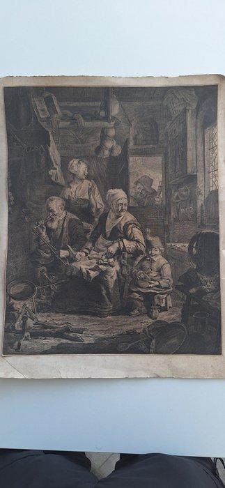 Cornelis Visscher (1629-1658), after - Scène dintérieur