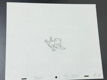 Gracie Films (1992) - Originele animatietekening van Bart, Nieuw in verpakking