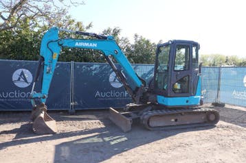 Veiling: Rupsgraafmachine Airman AX48U-6A Diesel 28.2kW 2017, Zakelijke goederen, Machines en Bouw | Kranen en Graafmachines, Ophalen
