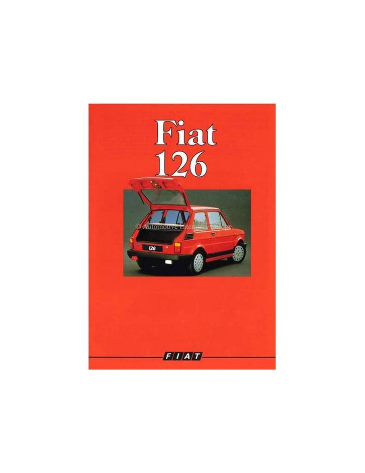 1988 FIAT 126 BROCHURE DUITS, Livres, Autos | Brochures & Magazines