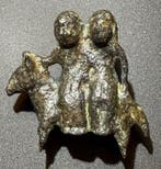 Oud-Romeins Brons Exclusieve figurine in de vorm van Jozef, Antiek en Kunst
