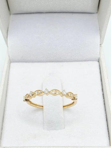 Zonder minimumprijs - Ring - 14 karaat Geel goud - 0.50ct.