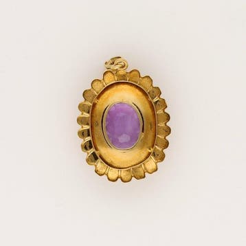 Pendentif - 18 carats Or jaune Spinelle