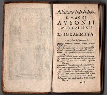 Decimus Magnus Ausonius - D. Magni Avsonii Burdigalensis