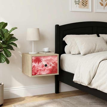 vidaXL Wandkastje voor Bed AACHEN Sonoma Eiken 36 x 33 x 25, Verzenden