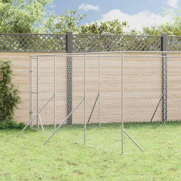vidaXL Hondenkennel voor buiten 6x10x2 m gegalvaniseerd, Dieren en Toebehoren, Verzenden, Nieuw