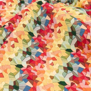 AA168 - Kostbaar Gobelin - Geometrisch Mozaïekweefsel -