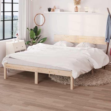 vidaXL Bedframe zonder matras massief hout 160x200 cm, Verzenden