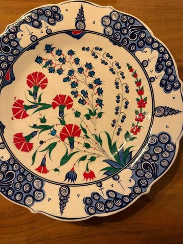 Mehmet Gursoy iznik bord - Mehmet Gursoy - Bord - Keramiek -
