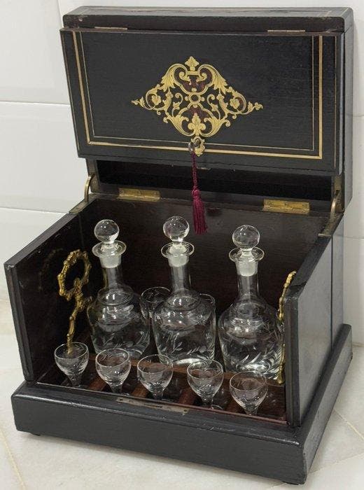Drankkast - Verguld messing, Antiek en Kunst, Antiek | Overige Antiek