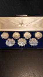 Rusland, Sovjet-Unie (USSR) Set of 7 coins: 5 & 10 Roubles /
