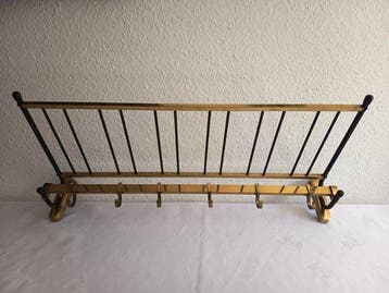 Porte-manteau - Laiton, Métal - Vintage porte-manteau mural, Antiquités & Art