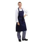 Whites halterschort donkerblauw | Polyester/Katoen |, Verzenden