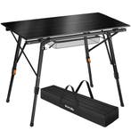 tectake Aluminium campingtafel Tina, opvouwbaar en in hoogte, Verzenden, Nieuw