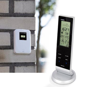 Weerstation - Binnen en buiten - Met buitensensor - Draadloo, Audio, Tv en Foto, Weerstations en Barometers, Verzenden, Nieuw