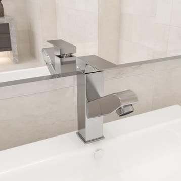 vidaXL Wastafelkraan met uittrekfunctie 157x172 mm, Doe-het-zelf en Bouw, Verzenden, Nieuw
