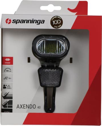 Spanninga Axendo 40 Lux (naaf) dynamo koplamp, Fietsen en Brommers, Verzenden, Nieuw