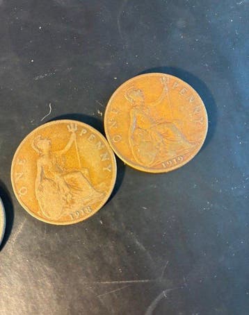 Royaume-Uni. Victoria-Elizabeth II. 1 Penny 1860-1967 (Lot, Postzegels en Munten, Munten | Europa | Niet-Euromunten