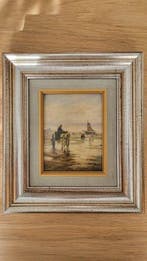 Evert Pieters (1856-1932) - Schelpenkar op het strand van