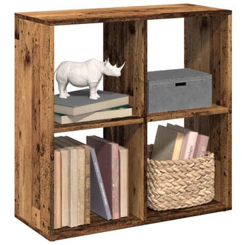 vidaXL Kamerscherm / boekenkast 69,5x29x69,5 cm hout oud, Verzenden, Nieuw