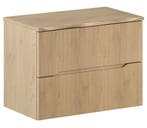 Badkamermeubel Nordic 80 cm – Eiken – Hangend Badmeubel, Huis en Inrichting, Badkamer | Badkamermeubels, Verzenden, Nieuw