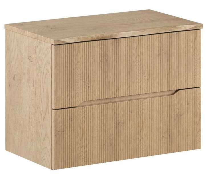 Badkamermeubel Nordic 80 cm – Eiken – Hangend Badmeubel, Huis en Inrichting, Badkamer | Badkamermeubels, Nieuw, Verzenden