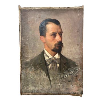 Pacifico Sidoli (1868-1963) - Ritratto di Gentiluomo, Antiek en Kunst