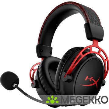 HyperX Cloud Alpha Draadloze Gaming Headset in Zwart/Rood, Verzenden