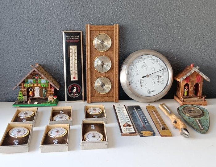 Themacollectie - Thermometer in vintage stijl en, Antiquités & Art, Antiquités | Jouets