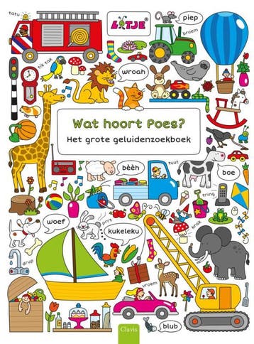 Wat hoort Poes? Het grote geluidenzoekboek 9789044825763, Verzenden, Gelezen, Lizelot Versteeg