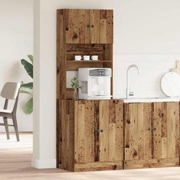 vidaXL Keukenbuffet Oudhout 60 x 50 x 180 cm, Huis en Inrichting, Verzenden, Nieuw