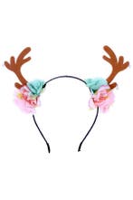 Haarband Rendier Bloemen Mintgroen Lichtroze Diadeem Bloemet, Kleding | Dames, Ophalen of Verzenden, Nieuw