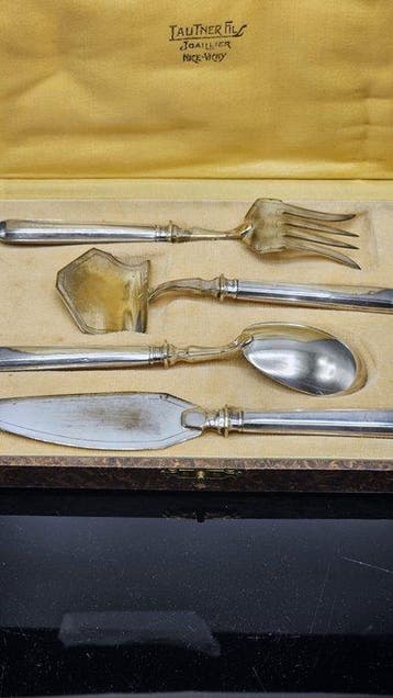 Puiforcat Jean Emile 1882 - Dessertservies (4) - .950 zilver